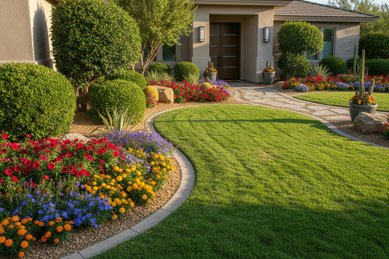 Residential Front Yard Transformation - After