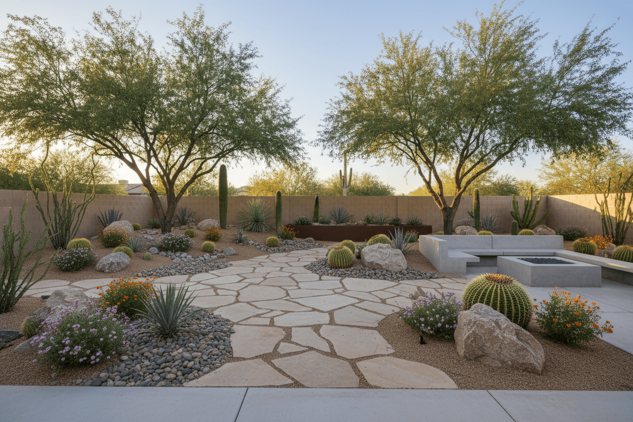 Desert Backyard Oasis - After