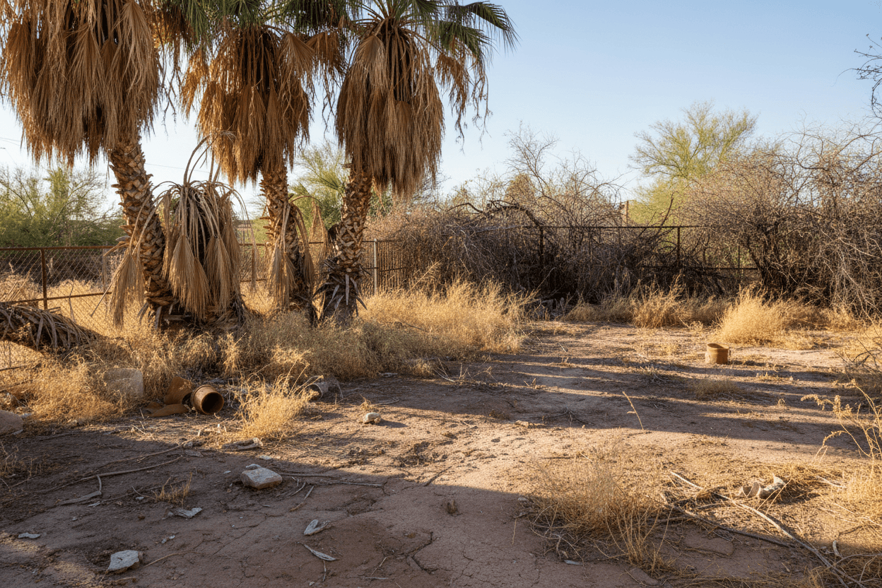 Desert Backyard Oasis - Before